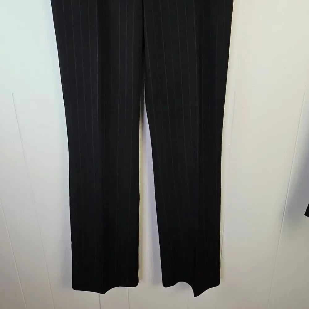 Vintage My Michelle Pant Suit Size 5/6 Black Red Pinstripe Y2K Office 2000s